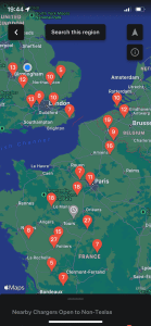 Tesla Open chargers