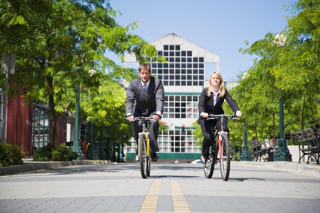 Cycling to work