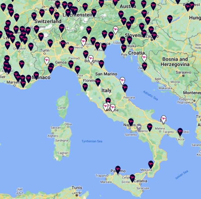 IONITY network Italy 2023