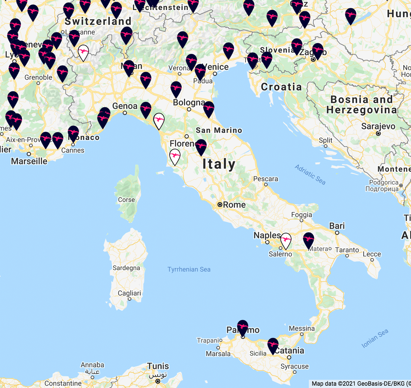 IONITY network Italy 2022